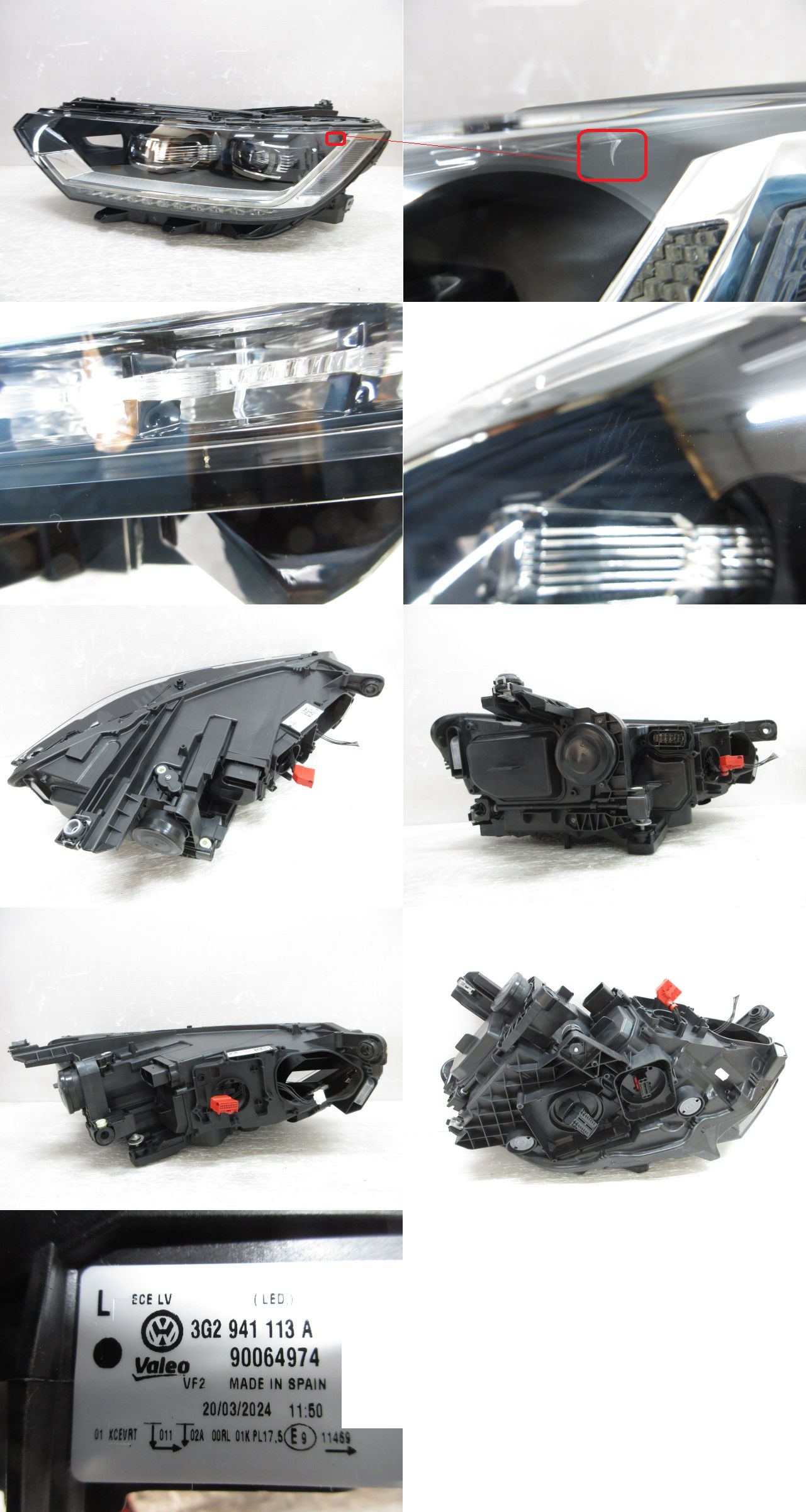 ☆ VW フォルクスワーゲン パサート 3C系 純正 左 ヘッド ライト LED