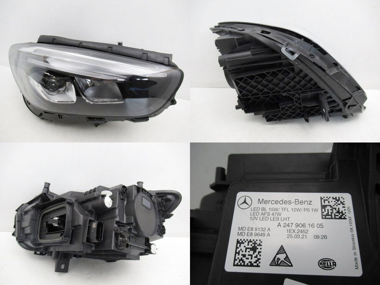 MercedesBenz ベンツ Bクラス W247 前期 純正 右 ヘッドライト LED A 